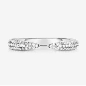 Ring Concierge Triple Row Diamond Claw Ring
